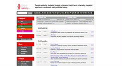 Desktop Screenshot of ceske-celebrity.cz